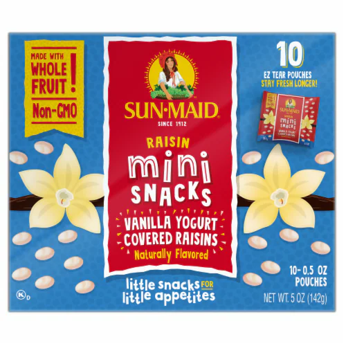Sun-Maid Vanilla Yogurt Coated Raisins 10 Pack