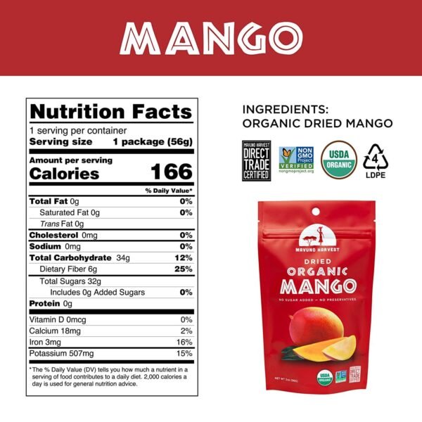 81SitftI2AL._SL1500__2 Mavuno Harvest Mango Dried Fruit Snacks